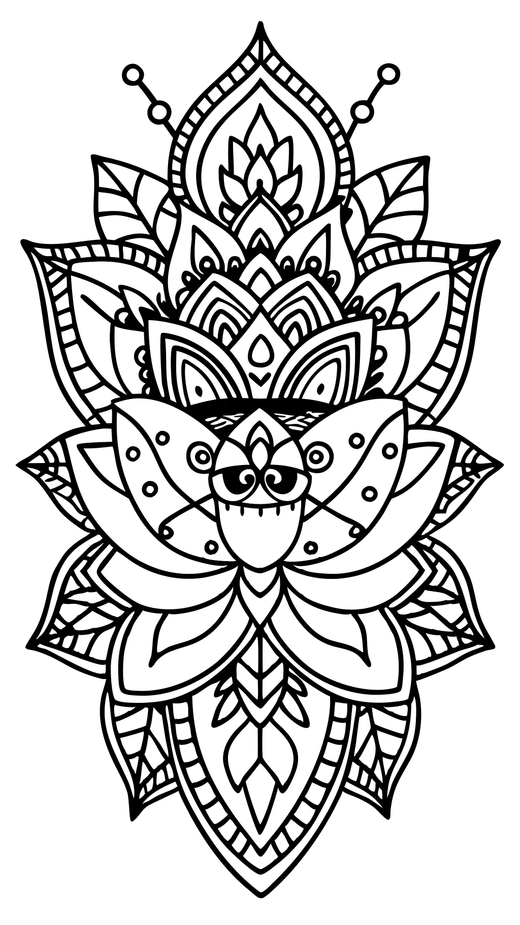 adult doodle coloring pages